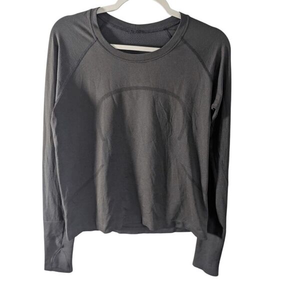 LULULEMON ATHLETICA Swiftly Tech Long Sleeve 2.0 'Waist Length" Size 12 - Picture 2 of 3